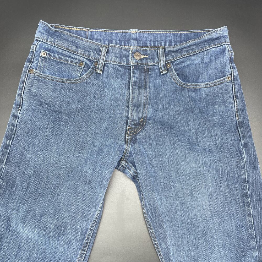 Levis 511 Jeans Men Fits 32x27.5 Blue Denim Faded Cotton Slim Fit American Adult - Picture 5 of 7